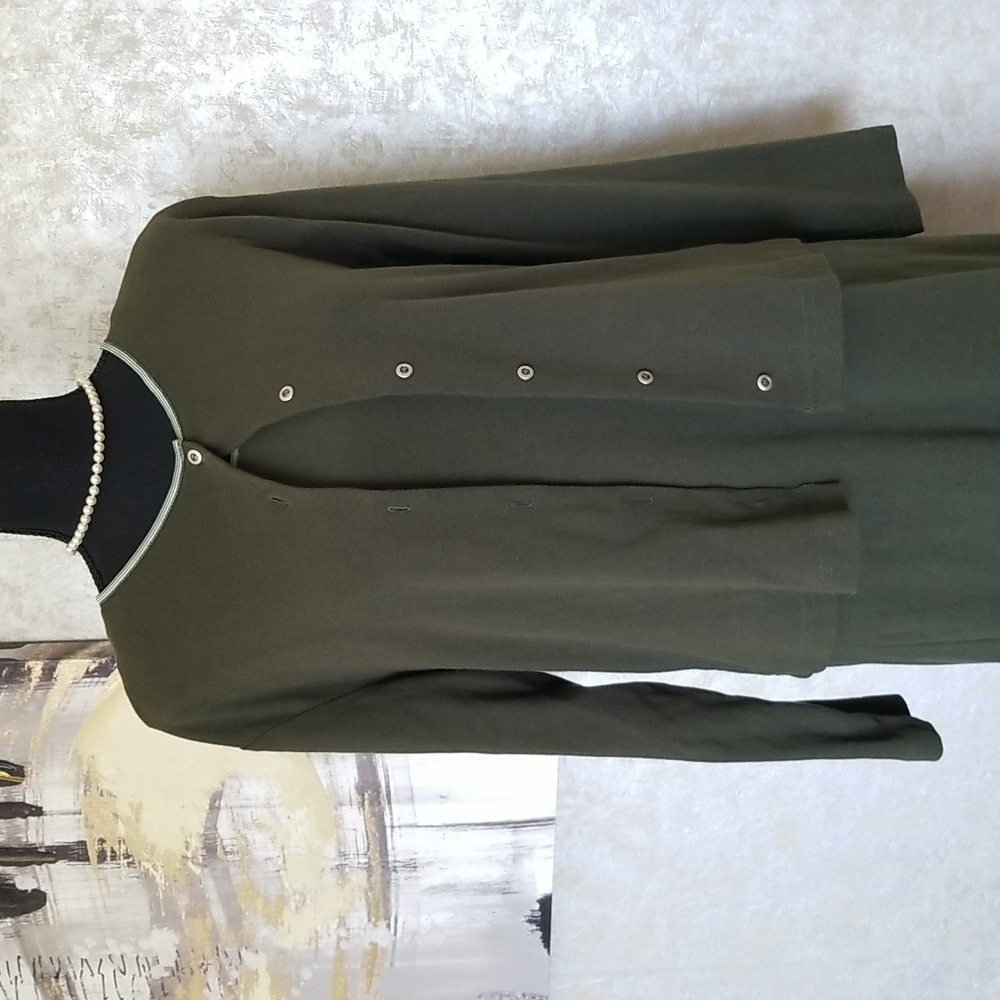 Faded Glory Large dress with matching button up sweater made of 100 % cotton.
